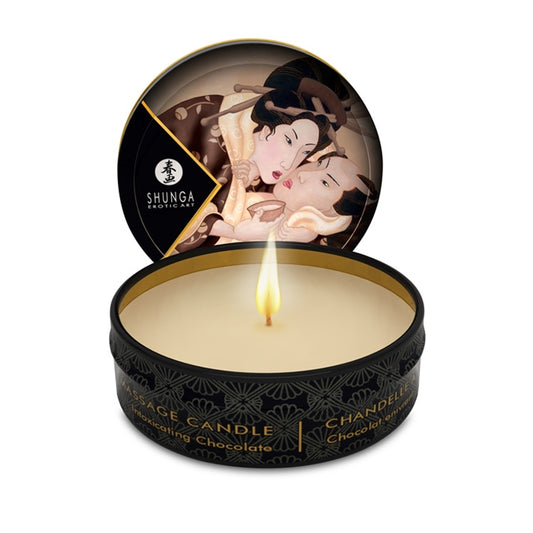 SHUNGA MINI CHANDELLE A MASSAGE CHOCOLAT ENIVRANT