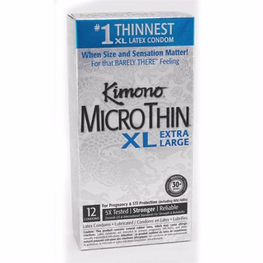 KIMONO MICROTHIN XL EXTRA LARGE BOITE 12 UNITES