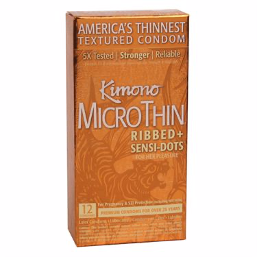 KIMONO MICROTHIN RIBBED SENSIDOTS BOITE 12 UNITES